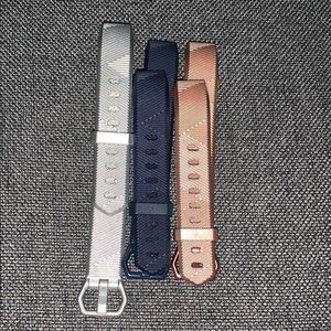 Fitbit Alta HR band pack: silver, rose gold, navy